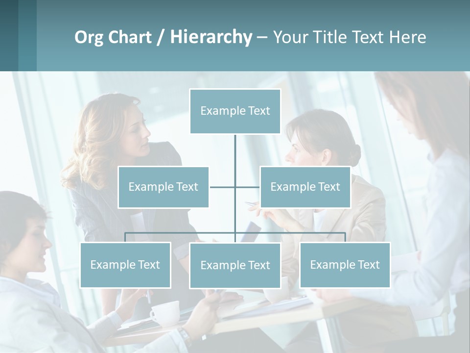 Women At The Meeting PowerPoint Template