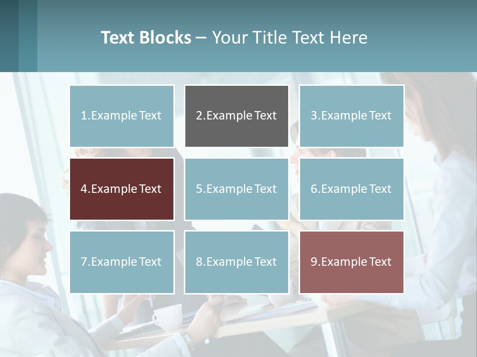 Women At The Meeting PowerPoint Template