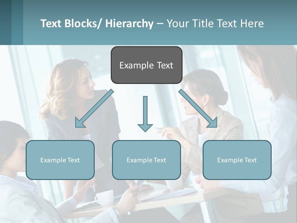 Women At The Meeting PowerPoint Template
