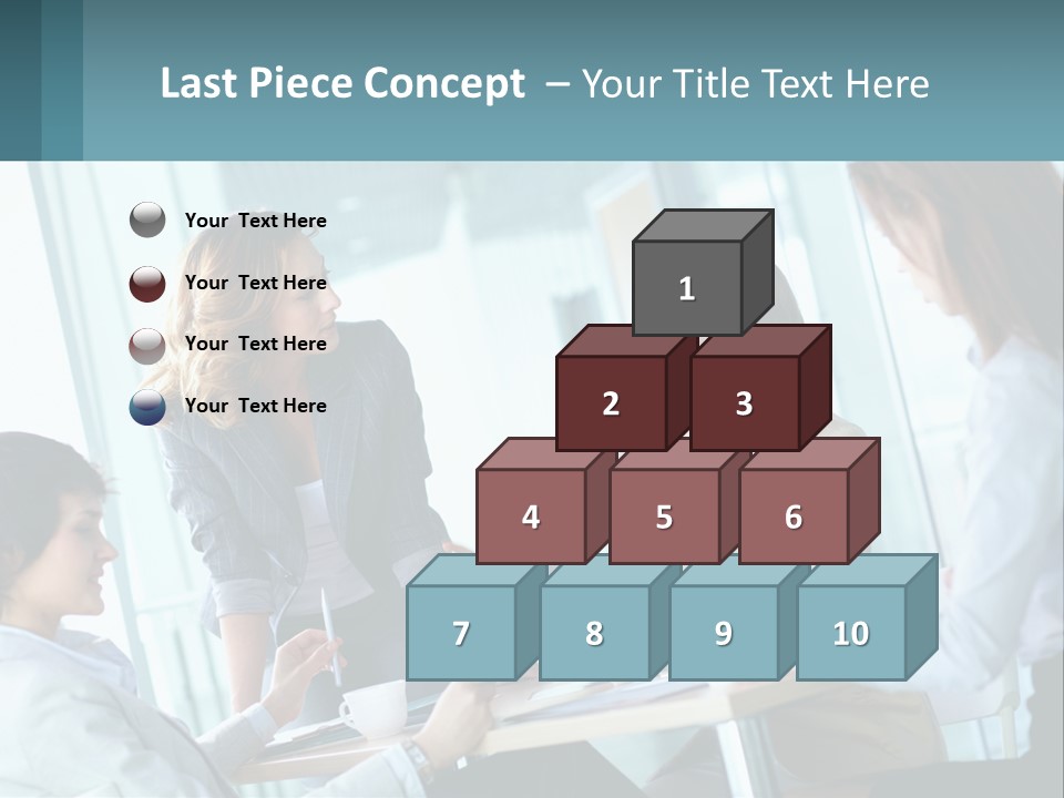 Women At The Meeting PowerPoint Template