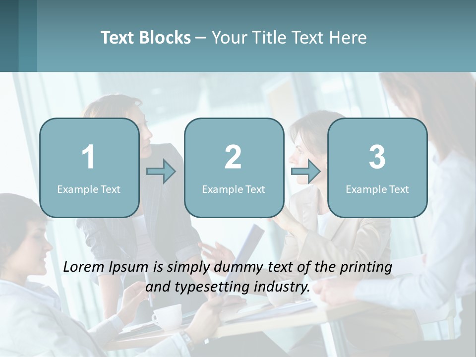 Women At The Meeting PowerPoint Template