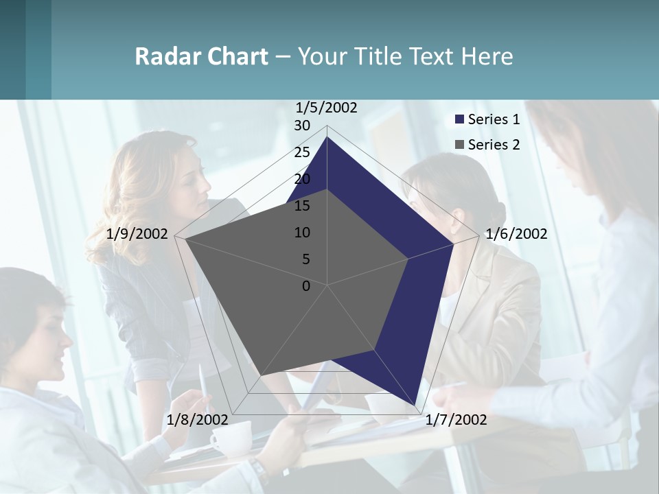 Women At The Meeting PowerPoint Template