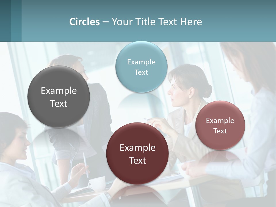 Women At The Meeting PowerPoint Template