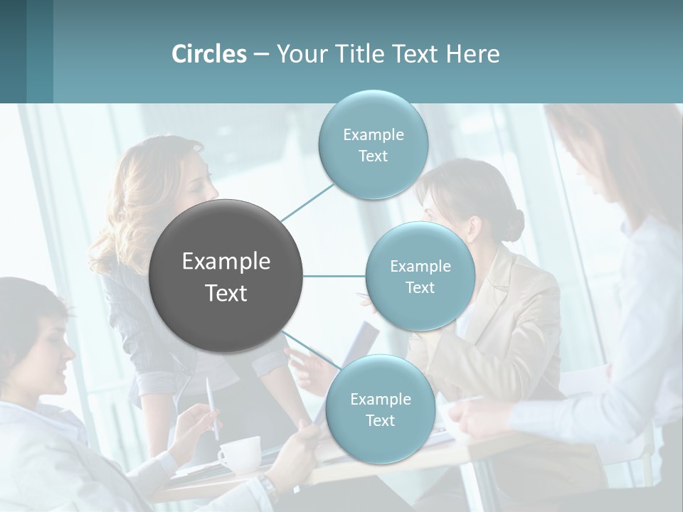 Women At The Meeting PowerPoint Template