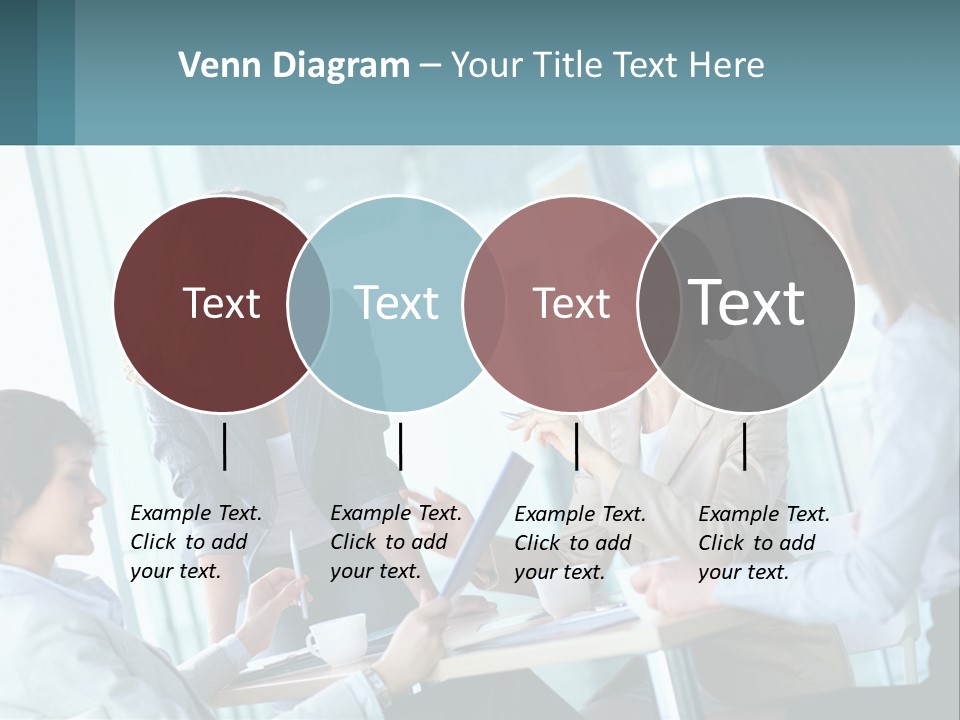 Women At The Meeting PowerPoint Template