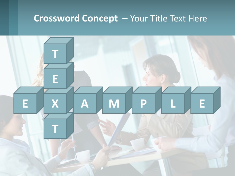 Women At The Meeting PowerPoint Template