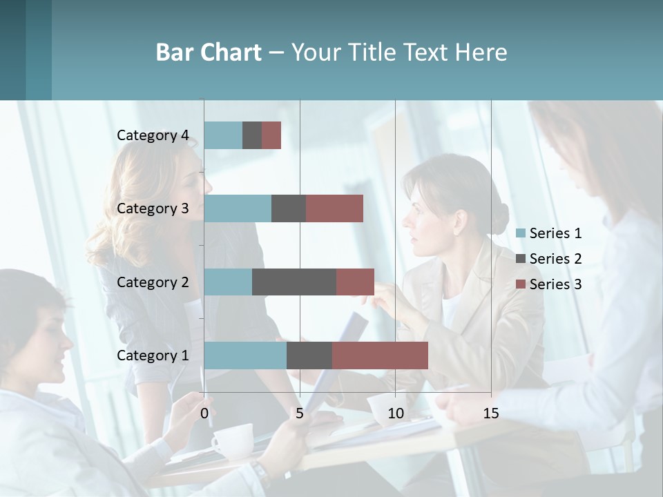 Women At The Meeting PowerPoint Template