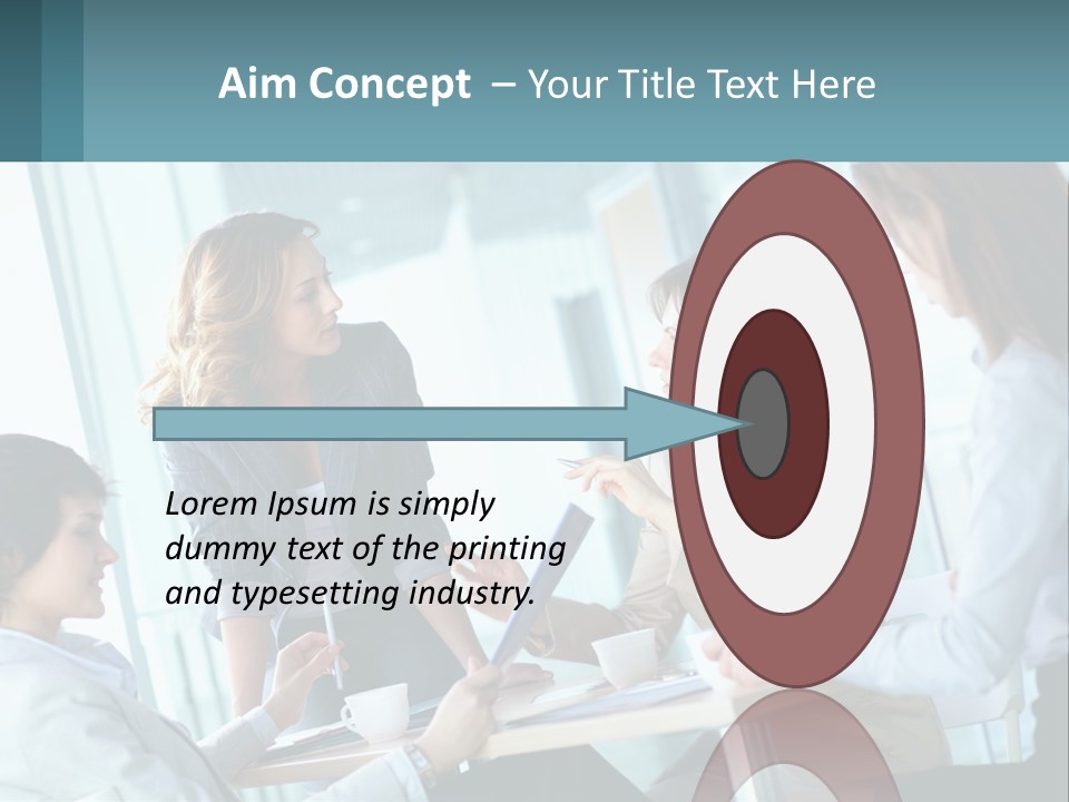 Women At The Meeting PowerPoint Template