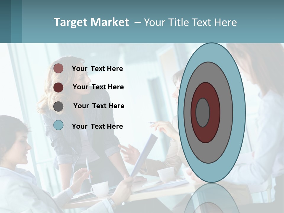 Women At The Meeting PowerPoint Template