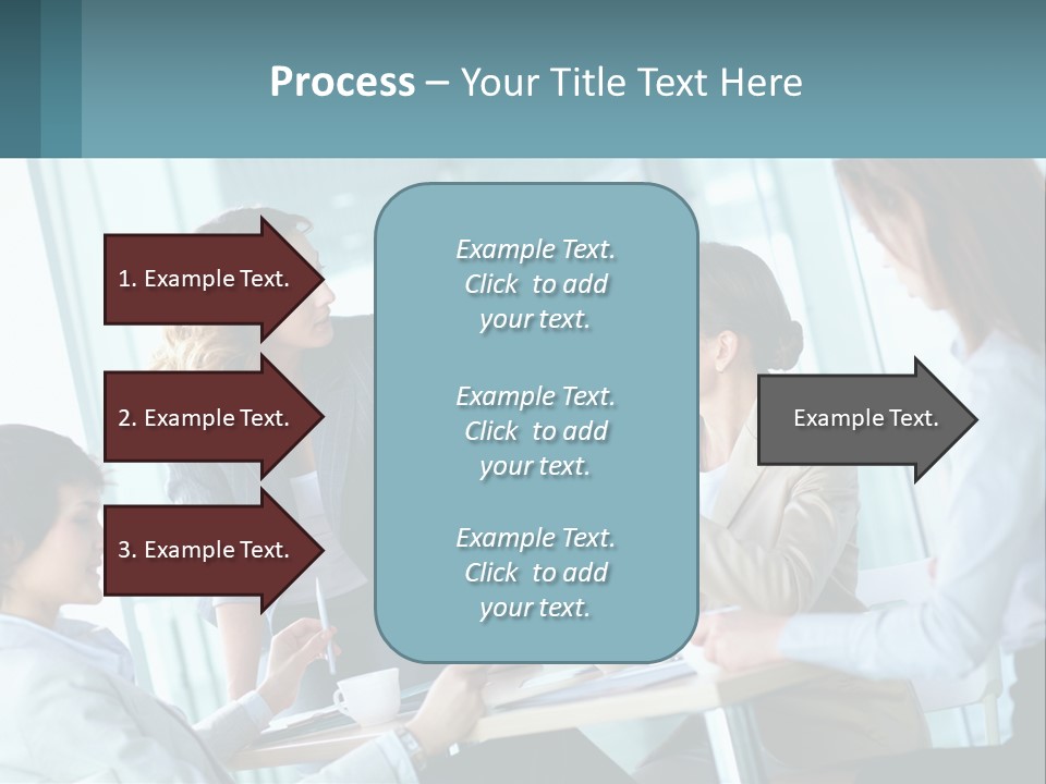 Women At The Meeting PowerPoint Template