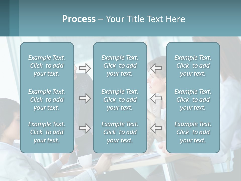 Women At The Meeting PowerPoint Template