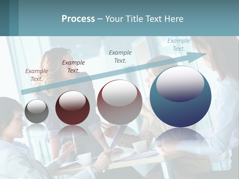 Women At The Meeting PowerPoint Template