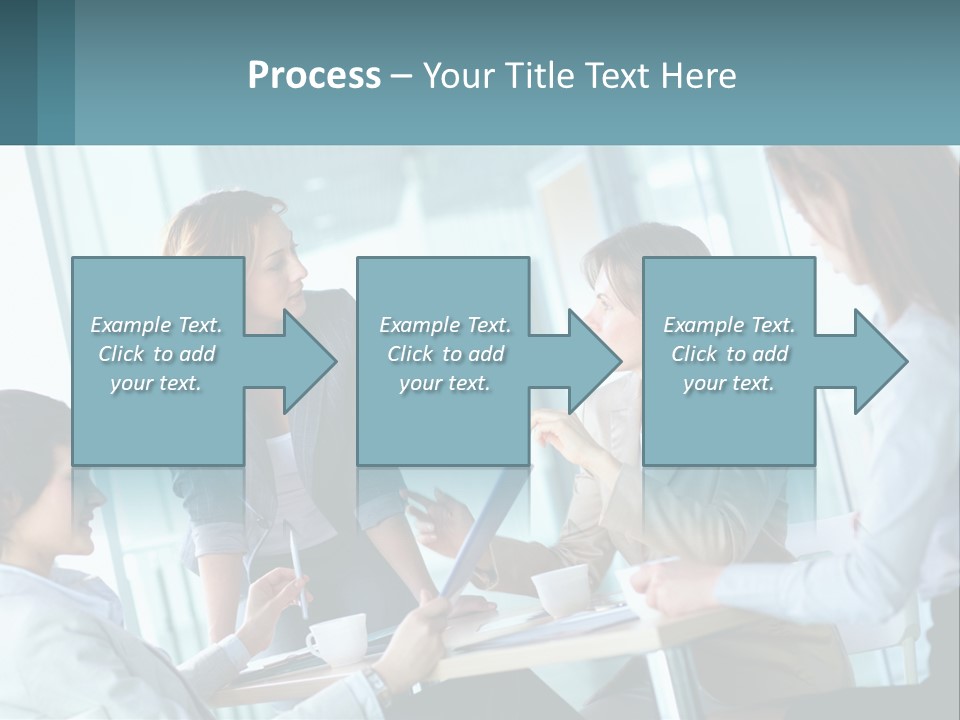 Women At The Meeting PowerPoint Template