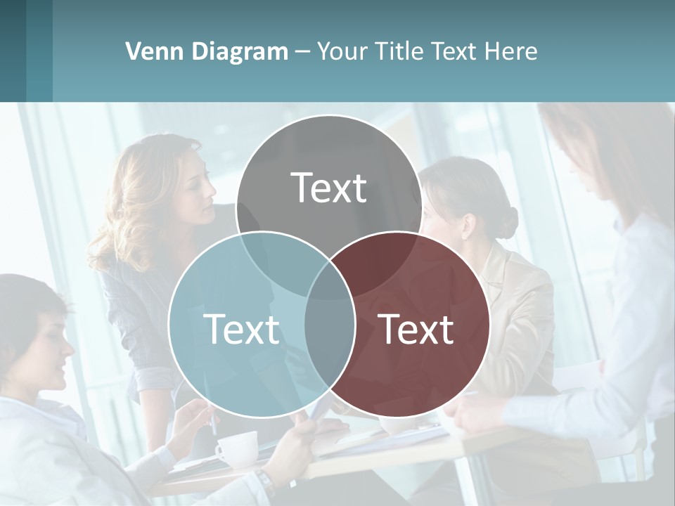 Women At The Meeting PowerPoint Template