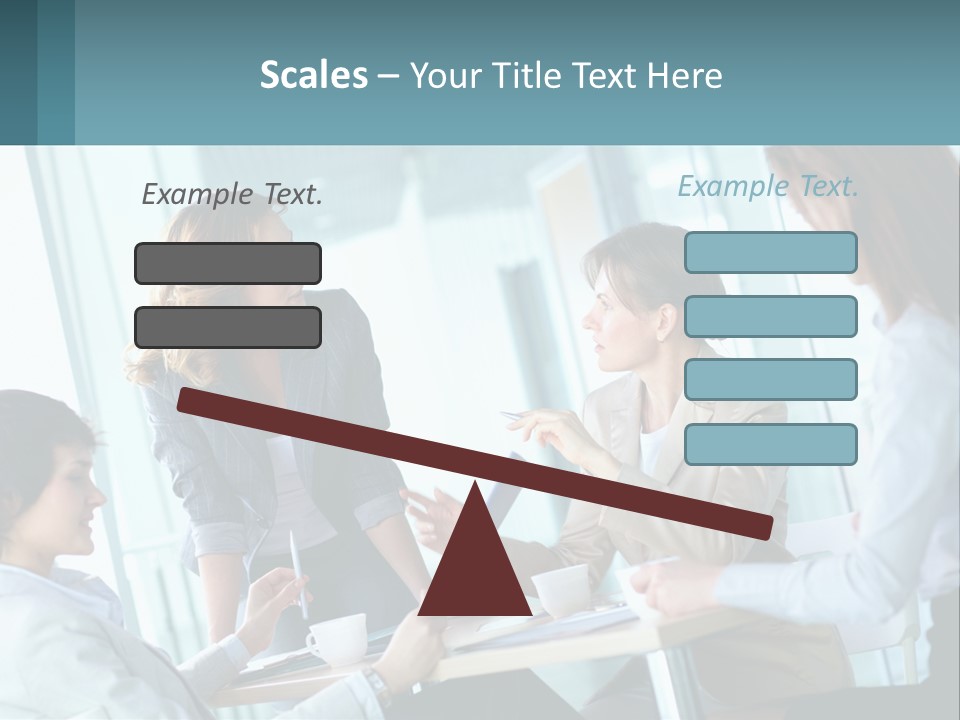Women At The Meeting PowerPoint Template