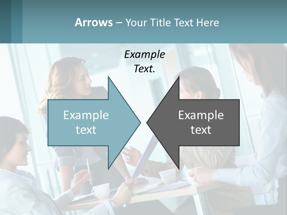 Women At The Meeting PowerPoint Template