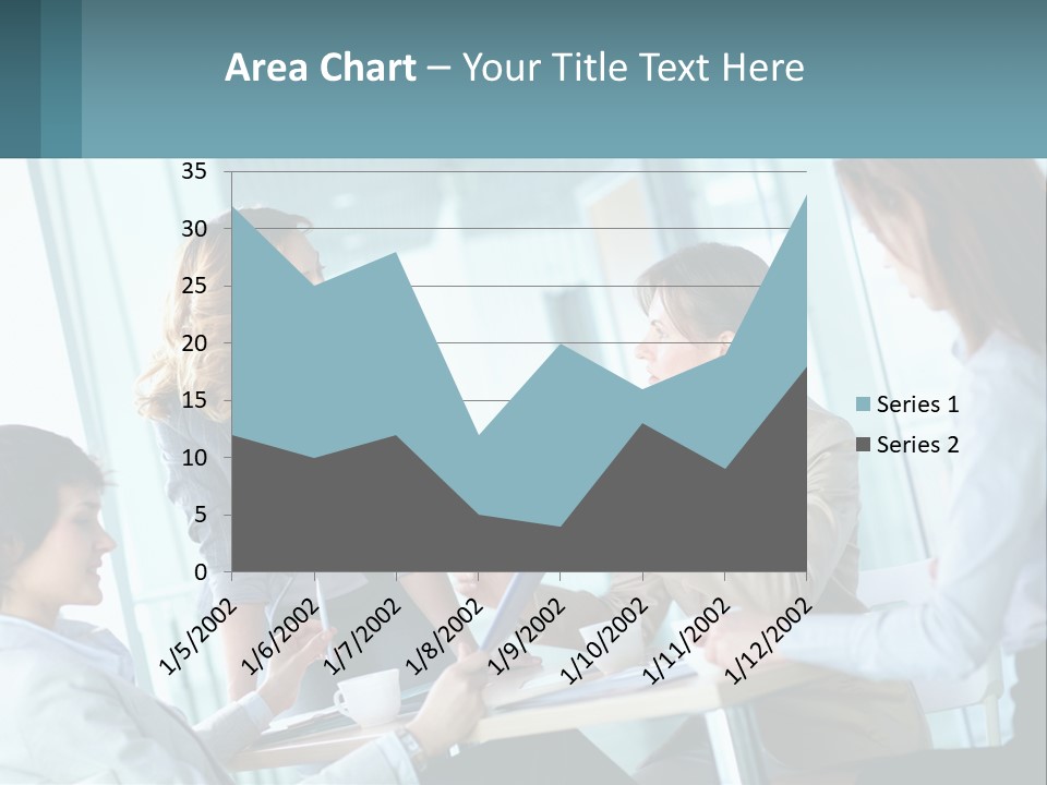 Women At The Meeting PowerPoint Template