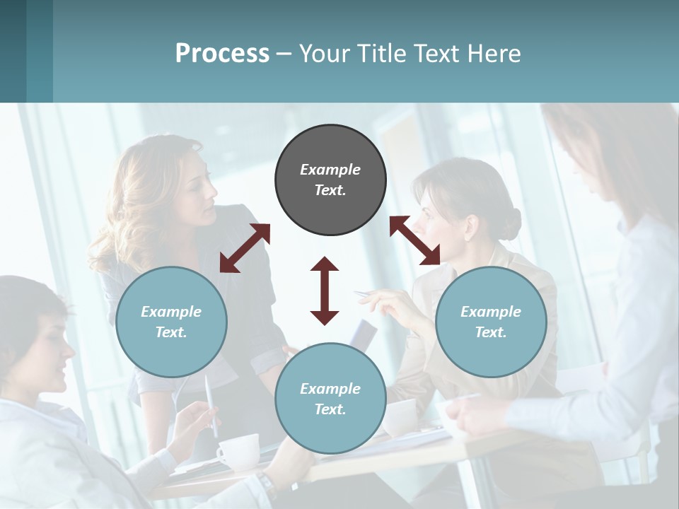 Women At The Meeting PowerPoint Template