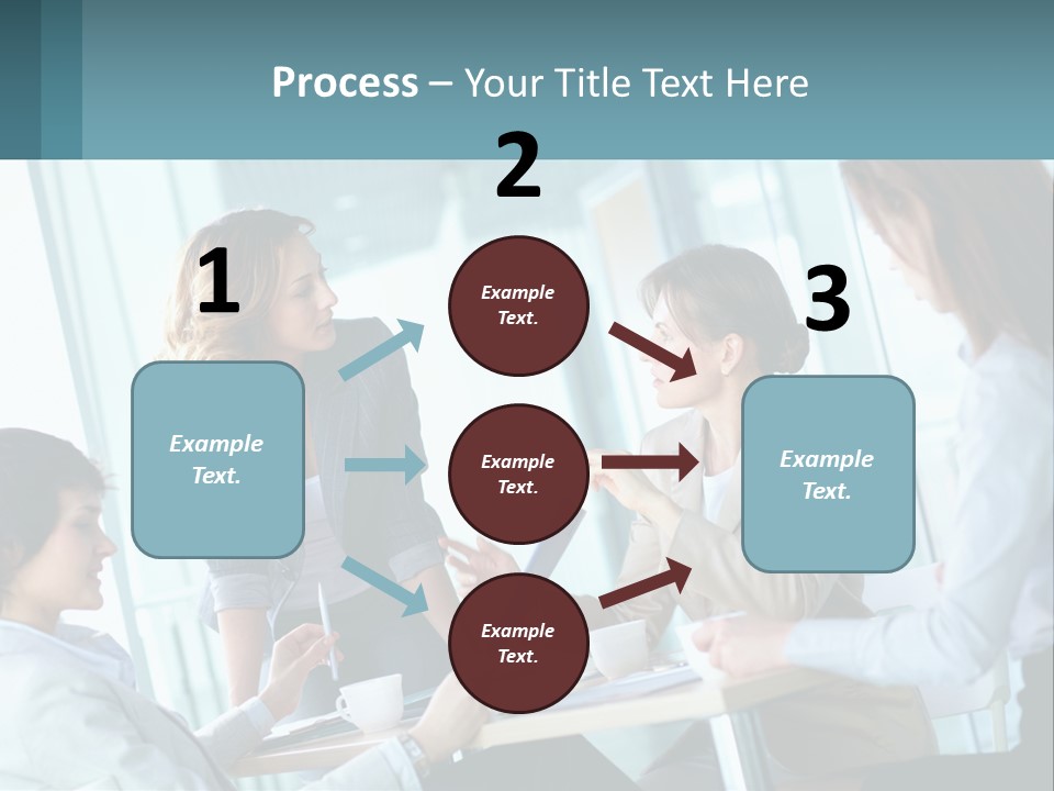 Women At The Meeting PowerPoint Template