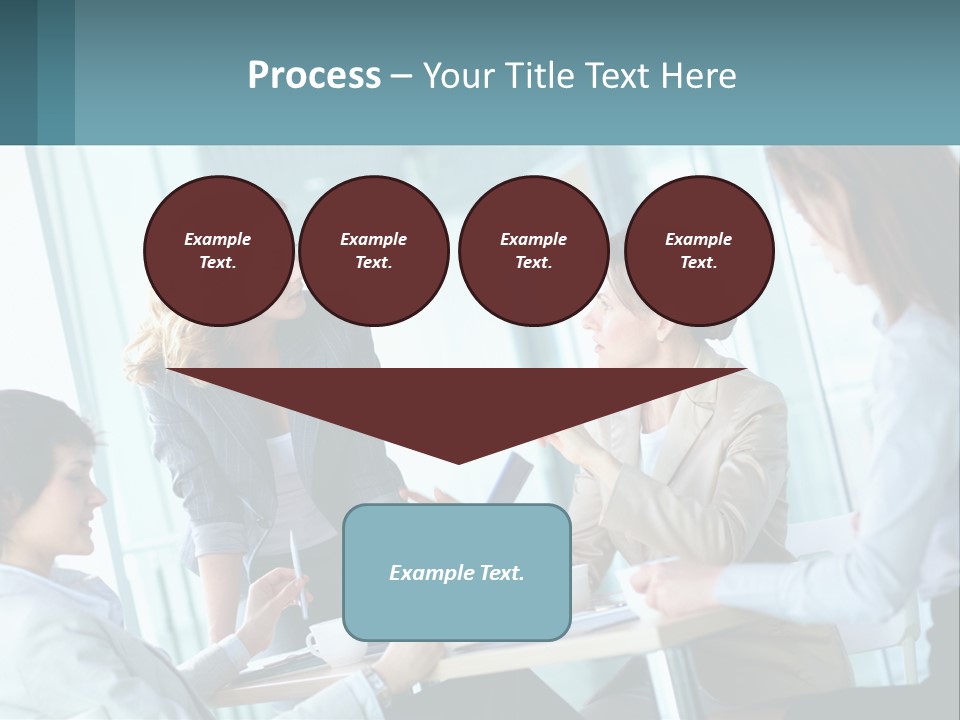 Women At The Meeting PowerPoint Template