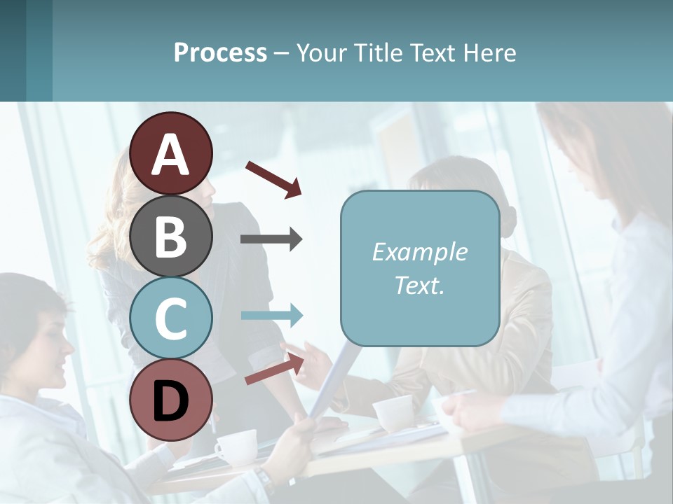 Women At The Meeting PowerPoint Template