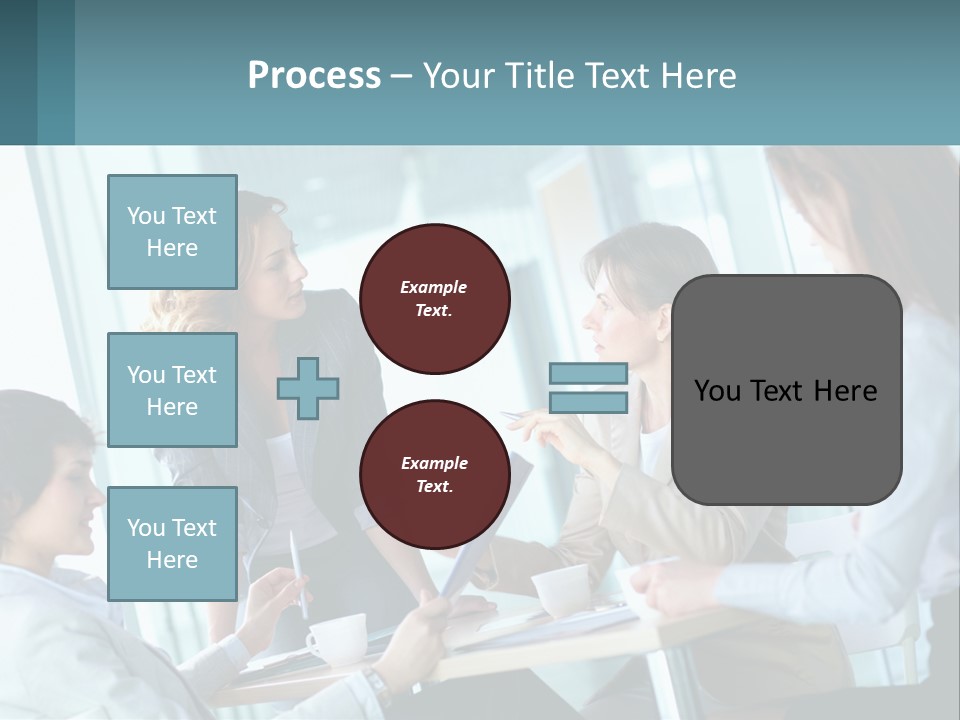 Women At The Meeting PowerPoint Template