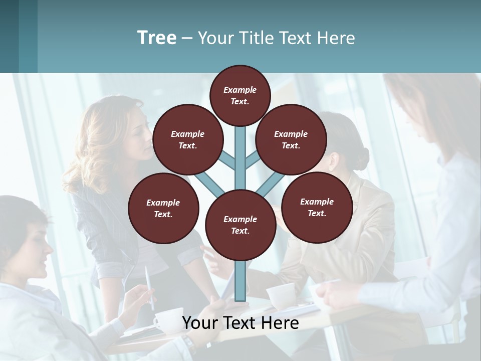 Women At The Meeting PowerPoint Template