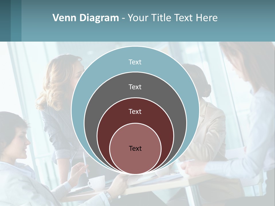 Women At The Meeting PowerPoint Template