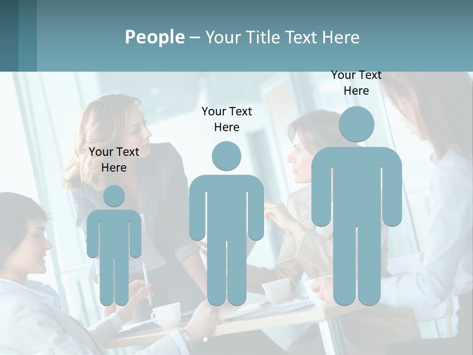 Women At The Meeting PowerPoint Template