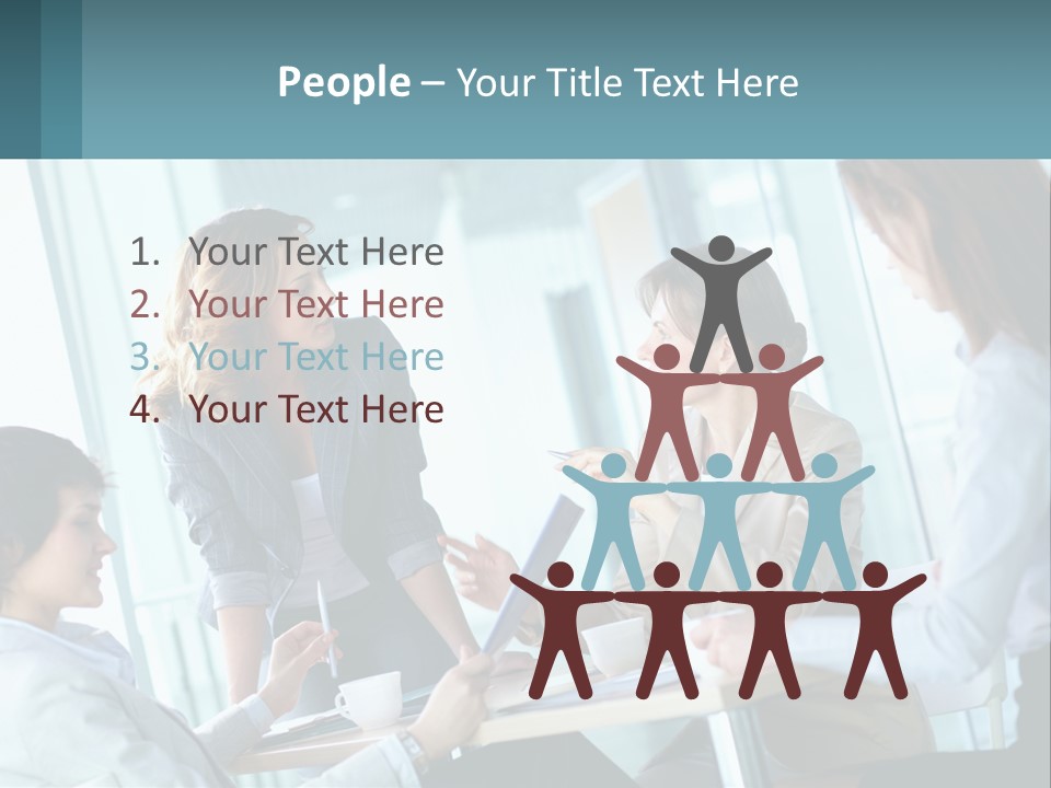 Women At The Meeting PowerPoint Template