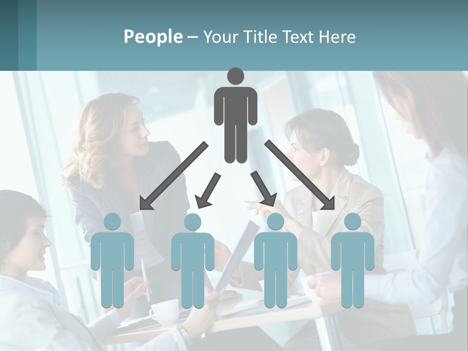 Women At The Meeting PowerPoint Template