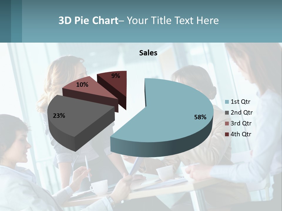 Women At The Meeting PowerPoint Template
