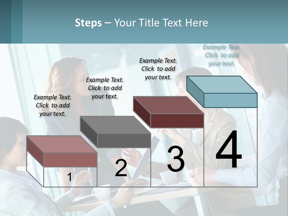 Women At The Meeting PowerPoint Template