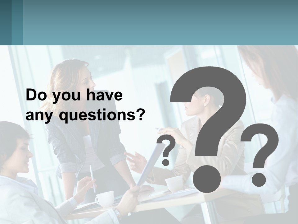 Women At The Meeting PowerPoint Template