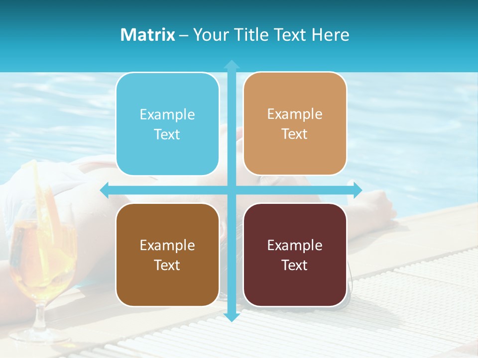 Poolside Girl PowerPoint Template