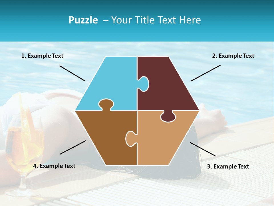 Poolside Girl PowerPoint Template