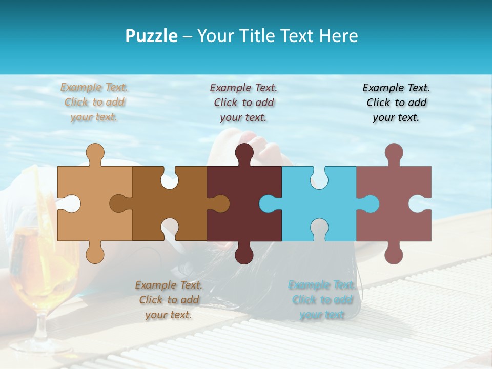 Poolside Girl PowerPoint Template