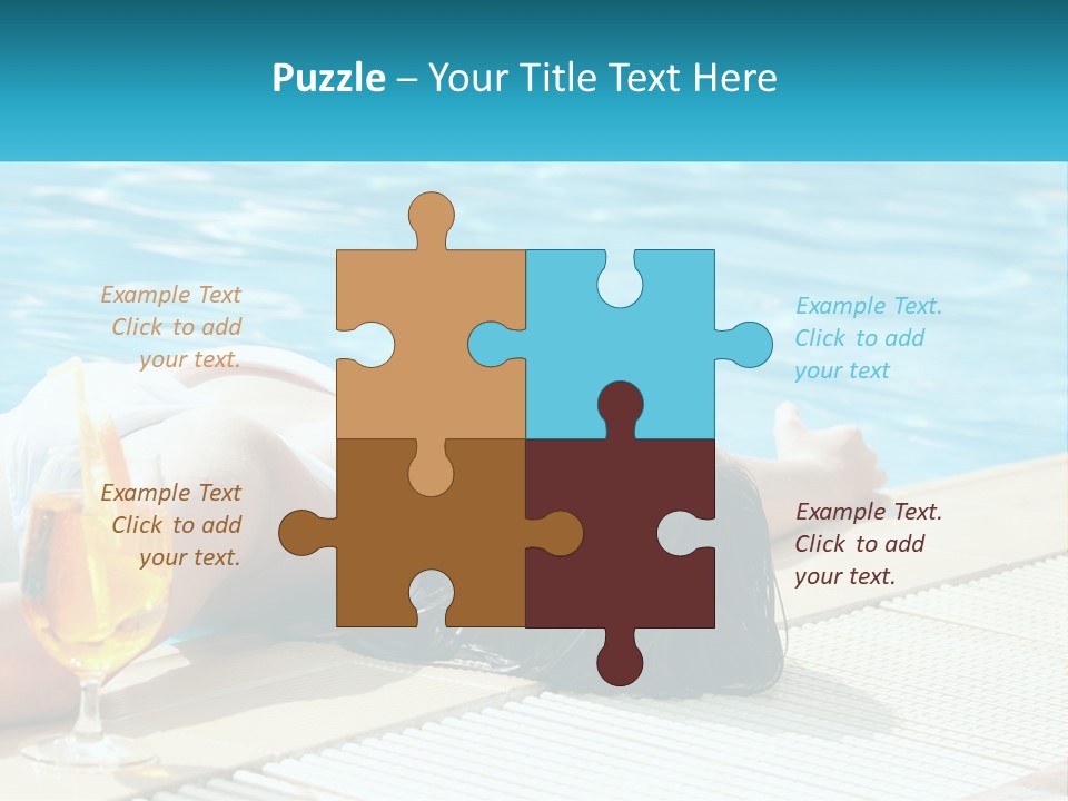 Poolside Girl PowerPoint Template