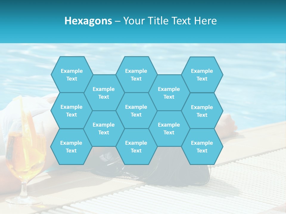 Poolside Girl PowerPoint Template