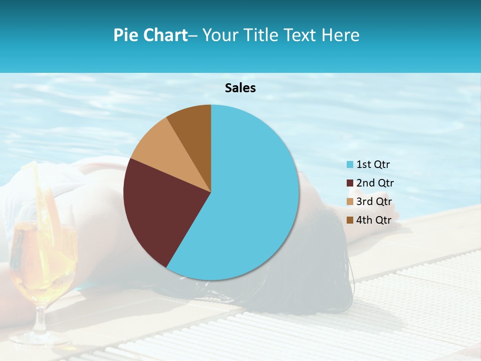 Poolside Girl PowerPoint Template