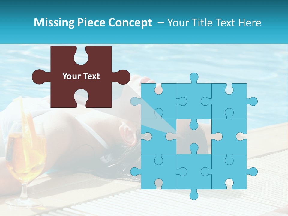 Poolside Girl PowerPoint Template