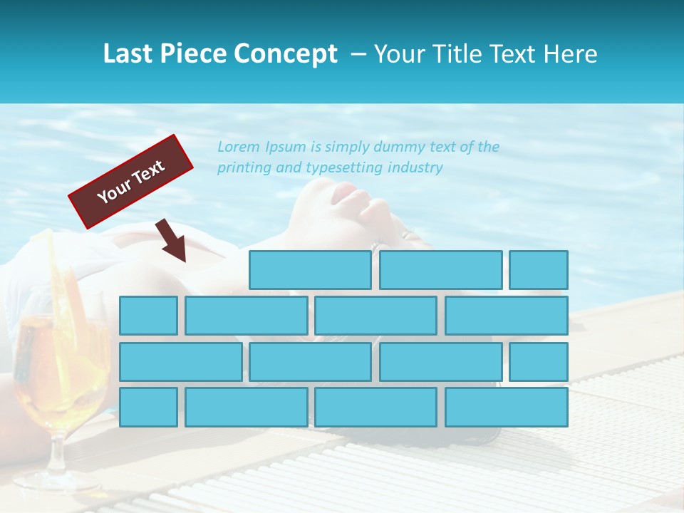 Poolside Girl PowerPoint Template