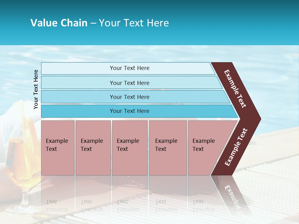 Poolside Girl PowerPoint Template
