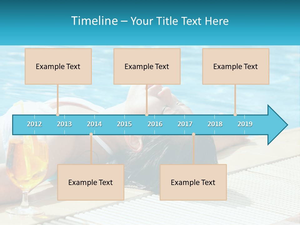 Poolside Girl PowerPoint Template