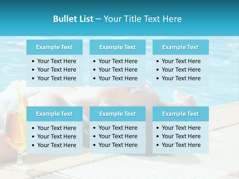 Poolside Girl PowerPoint Template