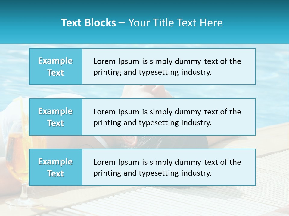 Poolside Girl PowerPoint Template