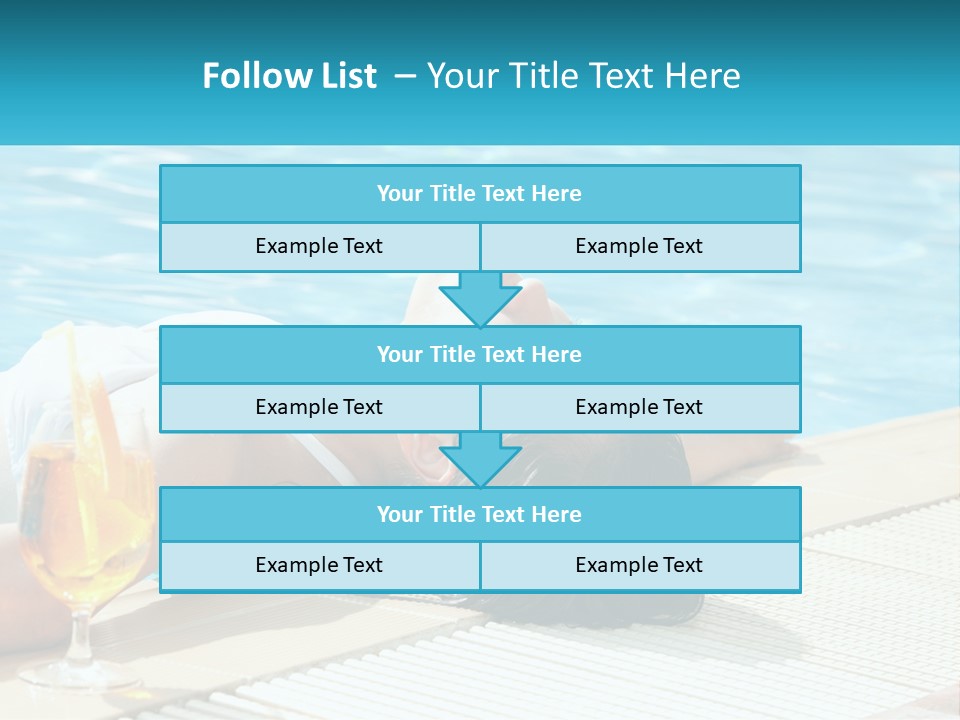 Poolside Girl PowerPoint Template