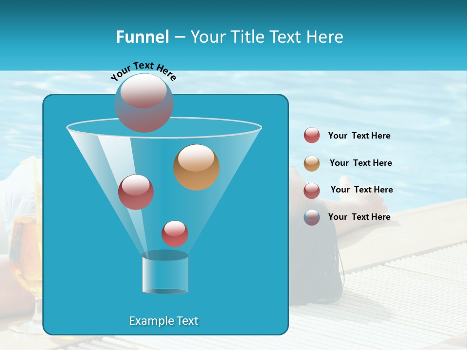 Poolside Girl PowerPoint Template