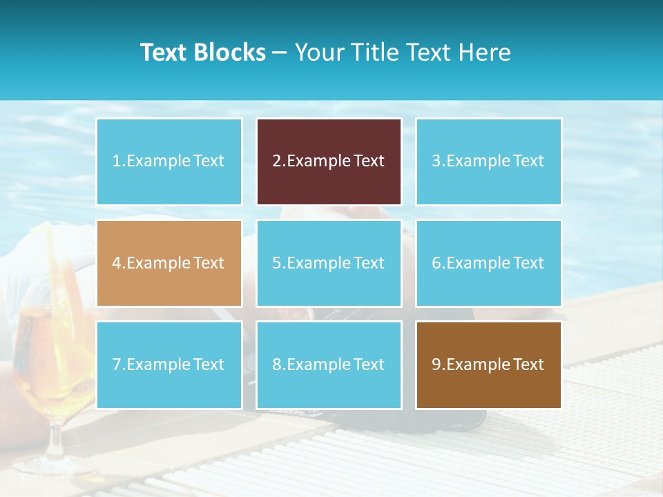 Poolside Girl PowerPoint Template