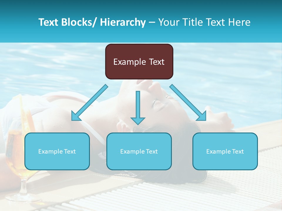 Poolside Girl PowerPoint Template